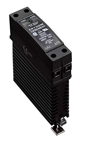 SENSATA/CRYDOM - CKRD4830P - Solid State Relay, 30 A, 530 VAC, DIN Rail, Cage Clamp, Zero Voltage Turn On