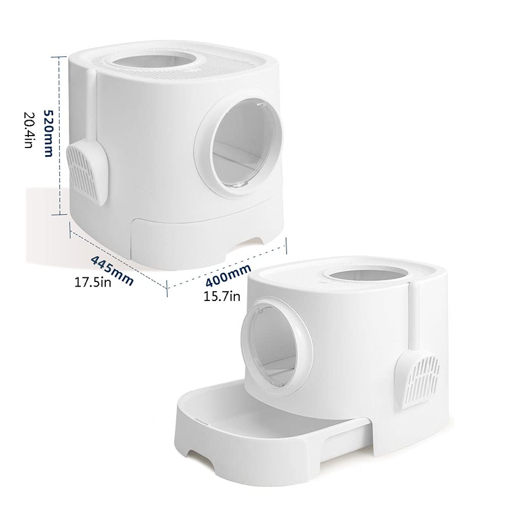 Lettiera Gatto Cat Lettiera Cassetto Cassetto Top Entry A Proof A Proof A Proofra Gattino Grande Cat Large Cat Cook Cook in plastica Toilette per Gatti (Color : Green)