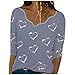Produktbild Watopia 2021 Damen Sweatshirts, Vintage Sweatshirt Mit Mode Chic Classic Personifizieren Kragen Drucken Motiv Pullover Langarm Blusen Beste Casual Sweatshirts Blusen Tops Herbst und Winter Hemd