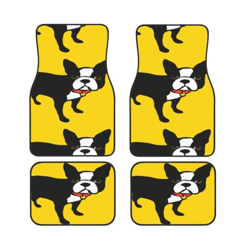 Alfombrillas para coche de neopreno antideslizante con diseño de bulldog francés duradero