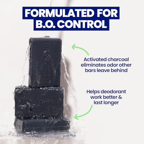 Megababe Underarm Bar Soap - Space Bar | With Detoxifying Charcoal for Odor Control | 4.5 oz