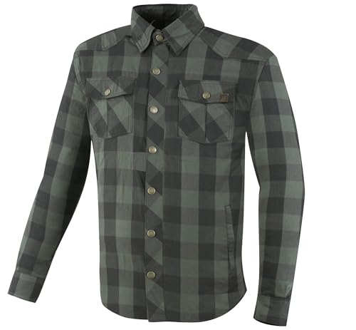 Camicia da moto Bogotto Forgewood con refuerzo técnico y cierre seguro L