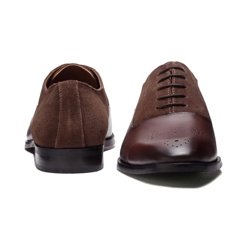 Image of LOUIS STITCH Men's Formal Shoes | Handcrafted European Leather Brogues | Lace-Up Style for Business, Formal (LSEUBGSU)