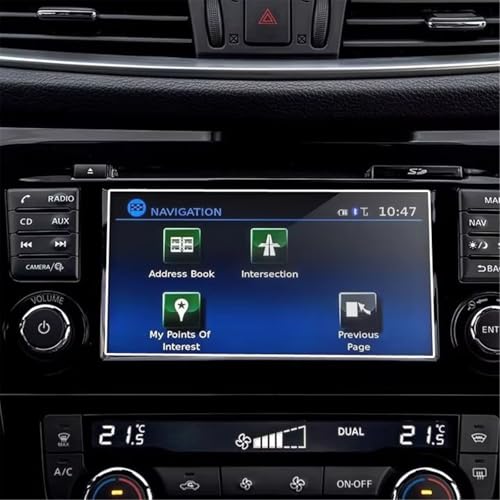 Protection d'écran anti-rayures en verre trempé pour GPS automobile Rogue et Sylphy 2016-2018