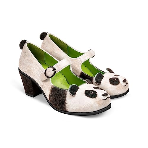 Hot Chocolate Design Chocolaticas Mid Heels Panda Women's Mary Jane Pump Multicoloured HCD 36