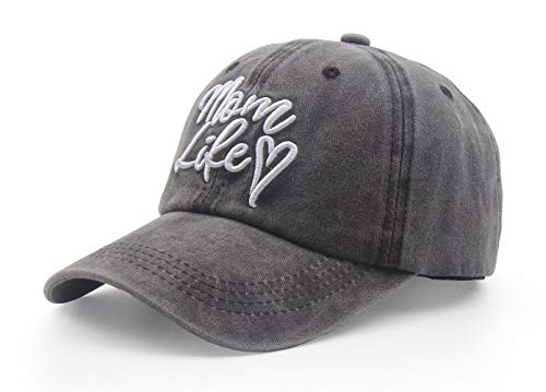 Gorra de algodón ajustable Mom Life para mujer miniatura 2