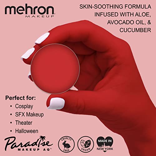 Image of Mehron Makeup Paradise Makeup AQ Refill Size | Stage & Screen Performance, Face & Body Painting, Beauty, Cosplay, and Halloween | Water Activated Face Paint, Body Paint .25 oz (7 ml) (BEACH BERRY)