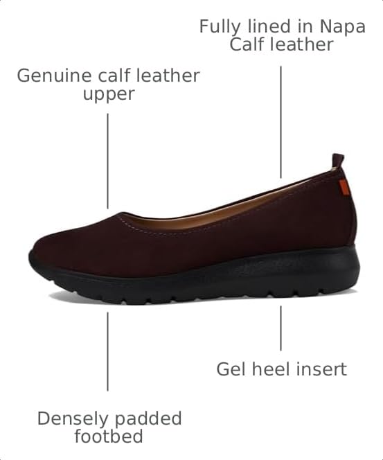 Image of Women's Comfort Slip On Leather Lightweight Loafer Flat