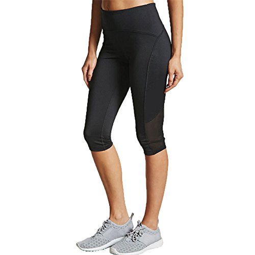 Women's Leggings Mesh Yoga Pants Female Six Minutes Running Fast Dry Tight Sports Running Gym Fitness Workout Yoga (Size : M)