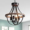 Farmhouse Chandelier Modern Hanging Pendant Lighting 4 Light Rustic Ceiling Light Fixture Vintage Chandelier for Hallway Foyer Dining Room Entryway Kitchen Island Bedroom