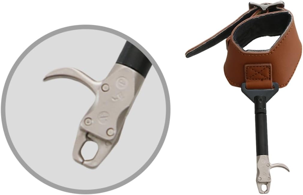 Recurve Arrow Caliper Release Aid Wrist Strap Accessory for Precision Archery Compatible Recurve and Compound Bows for All Skill Levels