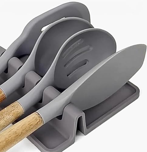 Large Kitchen Silicone (Life Time Warranty) Rest & Drip Pad for Stove Tops (Spoon/laddle/Food Brush/Spatula). BPA Free, Heat-Resistant, Unique Quality & Price, 5 Star *