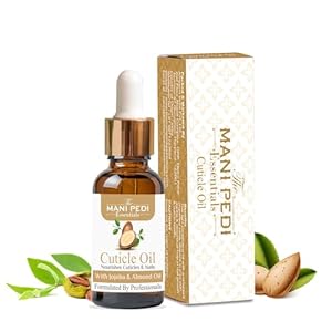 THE MANI PEDI ESSENTIALS Cuticle Oil Nourishing Blend of Jojoba, Rosehip & Almond oils Penetrate & Helps Nails Grow Longer & Stronger. Soft Cuticles Nails – 30ml