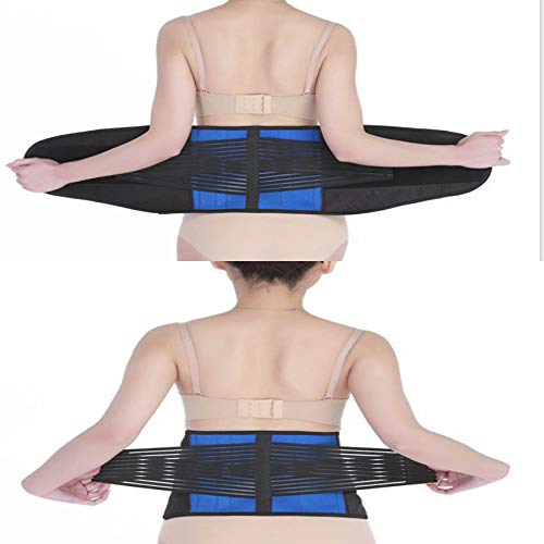 NEW Large size Adjustable Lumbar Support Lower Waist Back Belt Brace Pain Relief (M)