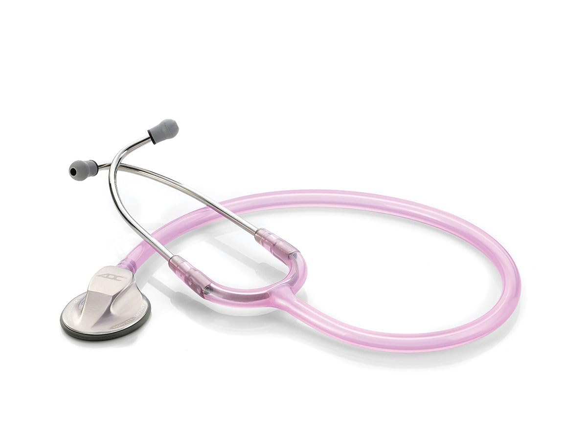 ADC Adscope 615 - Estetoscopio clínico de platino - Cuarzo rosa