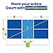 Pickleball Court Marking Kit | Pre-Measured, Pre-Cut, Ready-to-Apply Pickleball Court Tape for Indoor & Outdoor, Waterproof, Easy Setup, No Residue, Portable, Line Kit, Floor Markers
