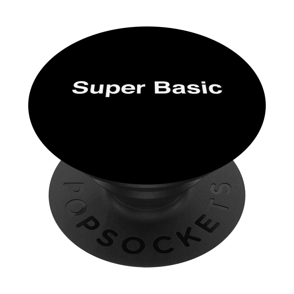 Super-Basic-White-Helvetica PopSockets Swappable PopGrip