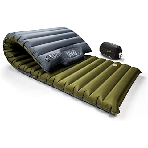 ZOOOBELIVES Extra Thickness | Wide Plus Sleeping Pad with Built-in Pump, Inflatable Camping Mattress of Ultimate Comfort for Car Camping, Tent, and Backpacking, Lightweight & Compact – Airlive2000P Cover