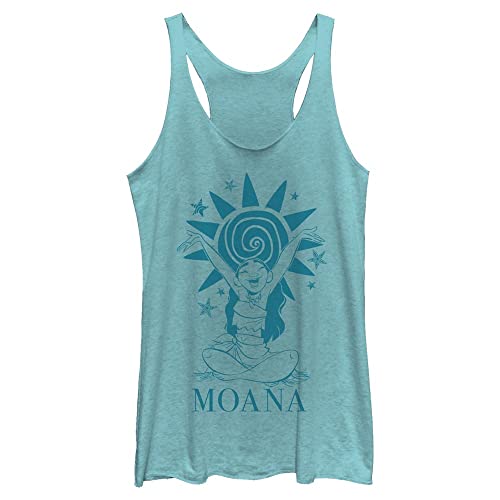 Disney Moana Moana Stars Women's Racerback Tank Top Tahiti Blue