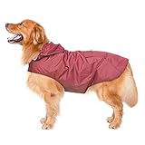Material: 100% wasserdichtes ultraleichtes Polyester-Außenfutter und atmungsaktives Mesh-Futter, halten Sie Ihren Hund während der Regentage trocken und sauber so wird das Hundefell keine Knoten bekommen