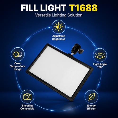 Image of LED Panel Photography Equipment Mini Portable Fill Light 3200-6200K RGB Video Light - Adjustable Color Temperature & Brightness for Studio and Outdoor Portraits