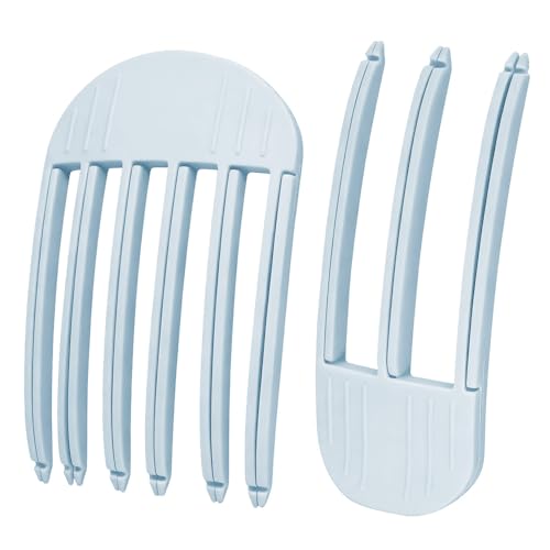 SDFWGG 2 Stück Volumen Haarklammern Volumenclip für Haaransatz Fluffy Styling Hilfe für Voluminöse Frisuren Haarwurzeln Lifting Clips für Frauen Flexibel Einsetzbar mit Föhn (Blau)