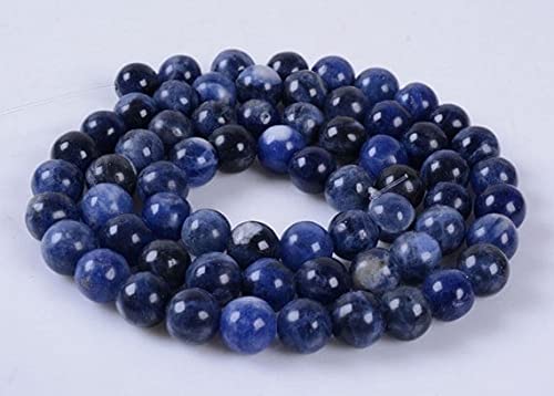 Perles sodalite 6mm LKBEADS 6MM266 pour collier bracelet et bijoux DIY