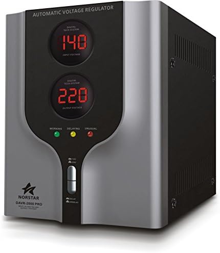 Norstar DAVR-8000 8000 Watt 110/120 to 220/240 or 220/240 to 110/120 Step UP and Down Voltage Transformer and Automatic Voltage Regulator Stabilizer