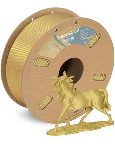 Image of DURAMIC 3D PLA+ Printer Filament 1.75mm PLA Plus Neatly 2Kg Spool(2.2lbs) | PLA Pro Tougher and Stronger, Dimensional Accuracy Probability + /- 0.02mm Champagne Gold