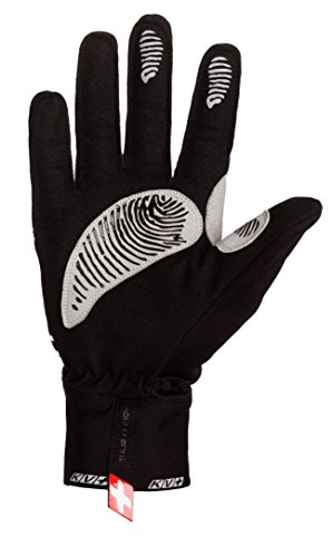 KV+ Luvas de corrida masculinas pretas pequenas