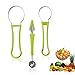 RosyFate Set 4 in 1 di Utensili da Frutta per Intagliare Frutta, Intaglio Della Frutta, Frutta Coltello da Intaglio, Acciaio Inossidabile Coltello Melone, Taglia Melone er Insalate di Frutta Fai Da Te