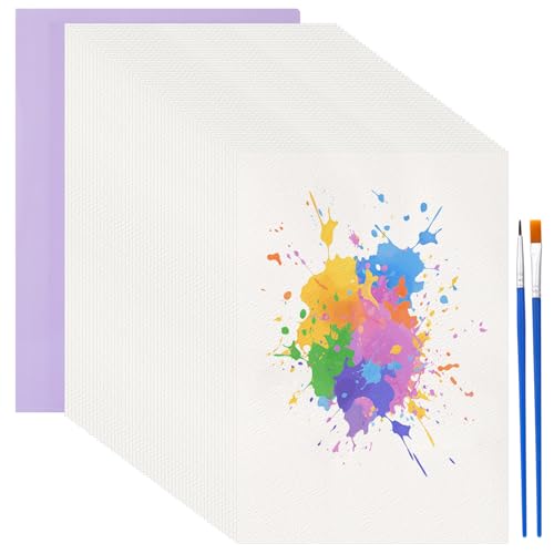 Realjoy Papel de Acuarela A4 200g, 50 Hojas Papel para Pintar con Acuarela, Bloc Acuarela para Acuarela, Acrílico y Pintura (29.7x21cm)