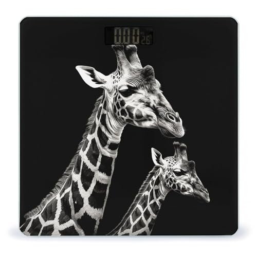 Báscula digital de baño Black Giraffe compacta y precisa miniatura 1