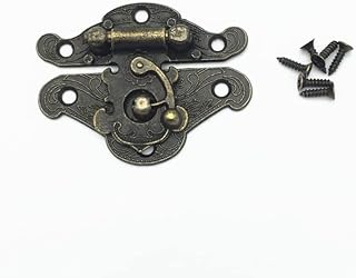 1PCS 48x37mm Antique Bronze Jewelry Wooden Box Hasps Drawer Latches Decorative Brass Suitcases Hasp Latch Buckle Clasp