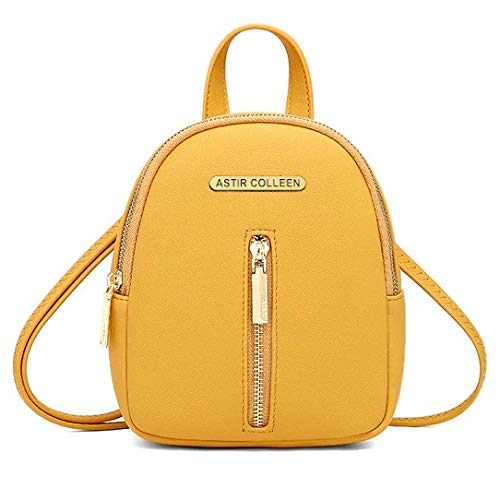 ASTIR COLLEEN Vegan Leather Women/Girls Sling Bag Cum Backpack (S-Zip) (Yellow) (B08ZLLK2ZT) Amazon Price History, Amazon Price Tracker