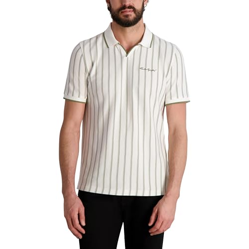 Polo homme Karl Lagerfeld manches courtes col rayé vêtement mode