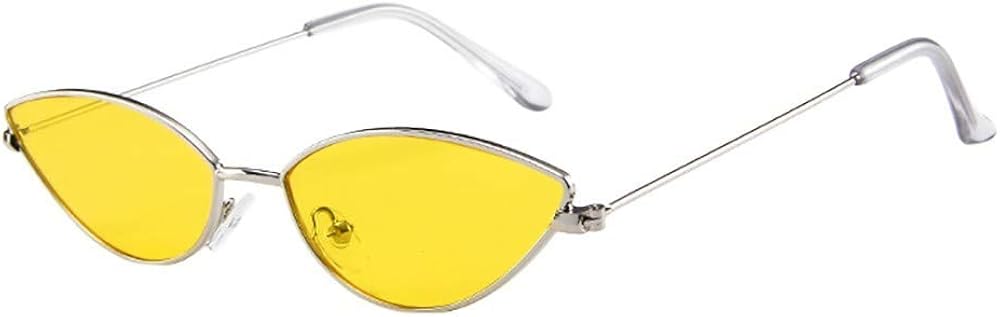 ZEZKT gafas de sol con montura pequeña para mujer y hombre gafas de sol ovales con ojos de gato europa y américa unisex moda casual sunglasses