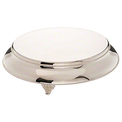 Elegance Silver 89892 Silver Plated Round Cake Stand with 22" Base, 18"