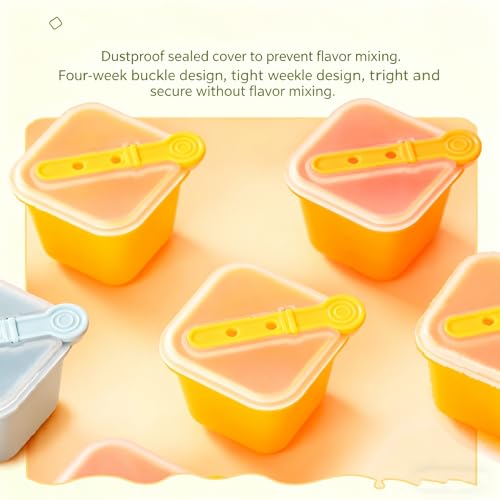 Molde para cubos de hielo grandes con tapa, pack de 3 miniatura 4