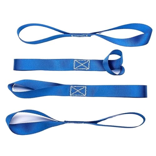 Tensor de carraca azul con correa de amarre de bucle de 600 libras para remolque de motos