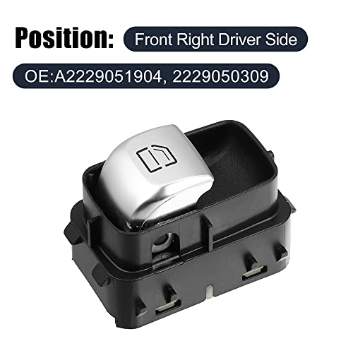 Interrupteur de lève-vitre électrique réactif A2229051904 pour commande fluide Classe S