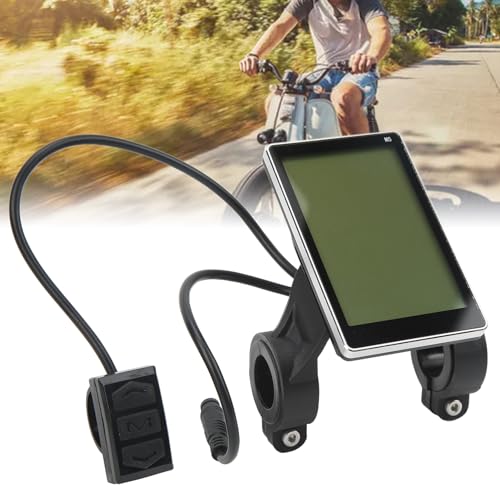 LCD-scherm voor Elektrische Fietsen, M5 LCD-scherm voor Elektrische Fietsen, ABS Waterdicht Connectorpaneelscherm, 6-pins Elektrische Scootermeter voor Modificatie