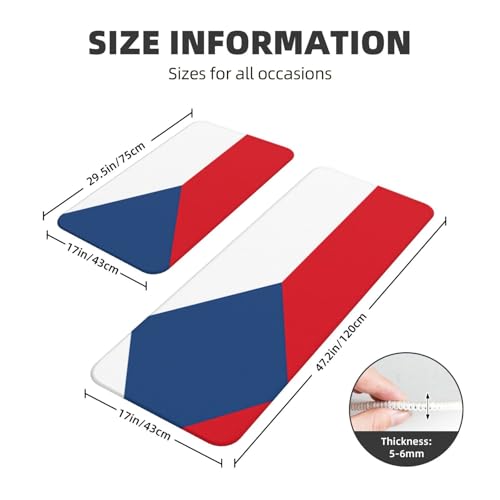 Tapis de cuisine imperméable EdWal antidérapant lavable lot de 2
