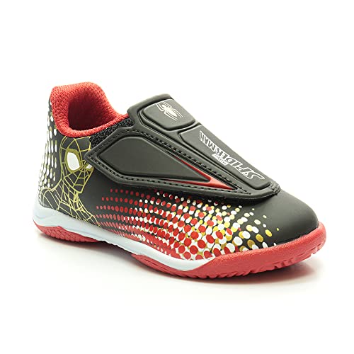 Chuteira Futsal Infantil Dray Personagem Aranha Preto 23