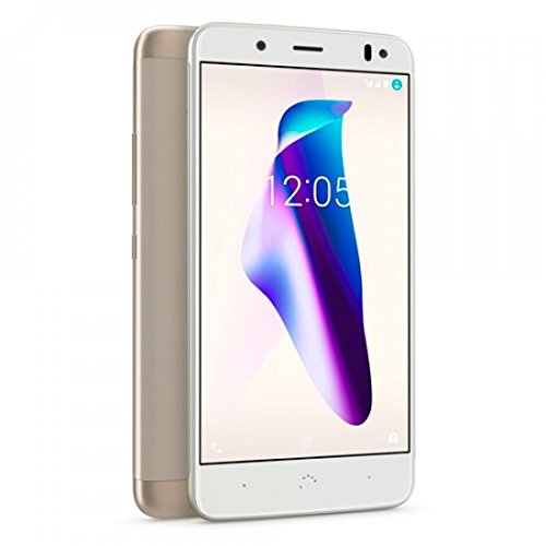 bq Aquaris V 13,2 cm (5.2') 3 GB 32 GB SIM Doble 4G Oro, Blanco 3100 mAh - Smartphone (13,2 cm (5.2'), 3 GB, 32 GB, 12 MP, Android 7.1.2, Oro, Blanco)