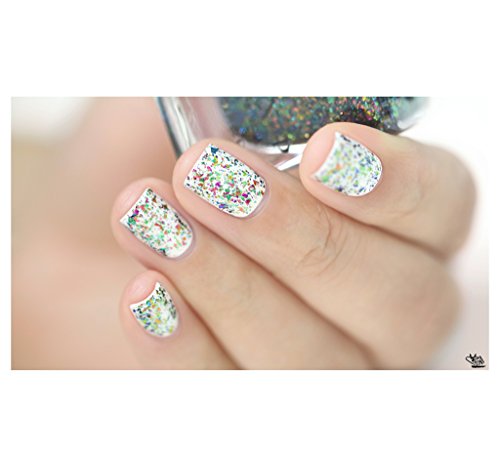 Image of ILNP Ferris Wheel - Green, Gold, Blue, Red, Purple, Pink Ultra Chrome Flakie Nail Polish