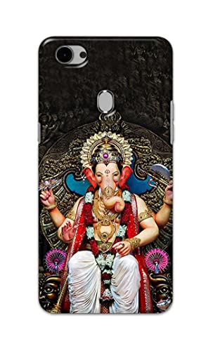 Image of PRINTFIDAA Lord Ganesh Bappa Moriya Printed Designer Hard Back Case Cover for Oppo F7 -(RP) MVN1010