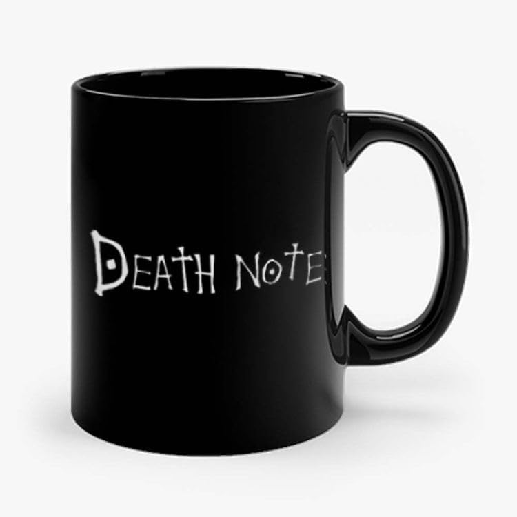 Death Note Printed Black 330 ML Designer Tea/Coffee Mug for Death Anime Lovers | Microwave & Dishwasher Safe