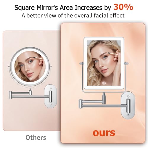 Espejo de Maquillaje de Pared Recargable FUNTOUCH 5000mAh miniatura 3