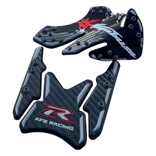 PABBUG Red Gas Fuel Tank Side Traction Rubber Protector Pads Compatible with Suzuki GSXR1300 GSXR 1300 Hayabusa 1340